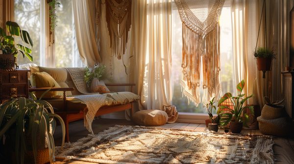 Découvrez les rideaux en macramé pour une touche bohème