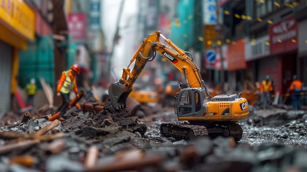 Mini pelle Makitsu: la solution idéale pour vos travaux difficiles